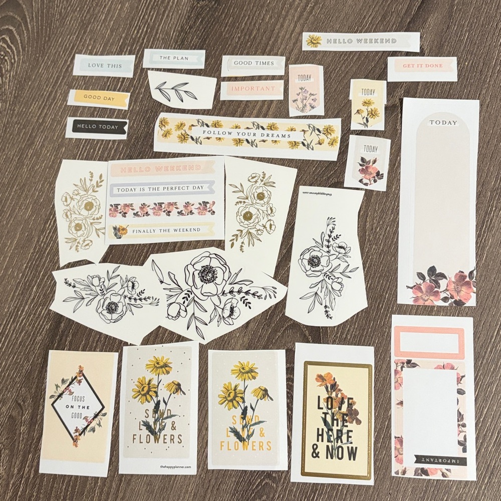 ❤️$2 Floral Design Sticker Set